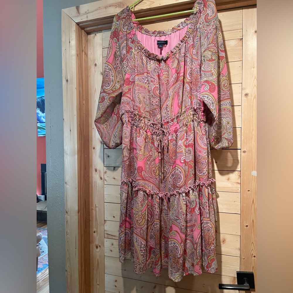 Women’s Stretchy Paisley Dress - Tommy Hilfiger - Size 14